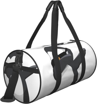 Дорожня сумка-циліндр з пінгвіном, спортивна сумка для чоловіків та жінок, сумка-мішок для подорожей