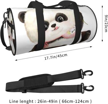 Дорожня сумка-циліндр з милим панда-малюнком, спортивна сумка для чоловіків та жінок, сумка для подорожей, спортивна сумка