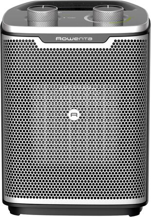 Тепловентилятор Rowenta Intense Comfort, 2 рівні потужності, керамічна технологія, компактні розміри, термостат, особливо тихий, ручка для перенесення, чорний, SO9330F0 Клас енергоспоживання A 35 кв. м Кераміка
