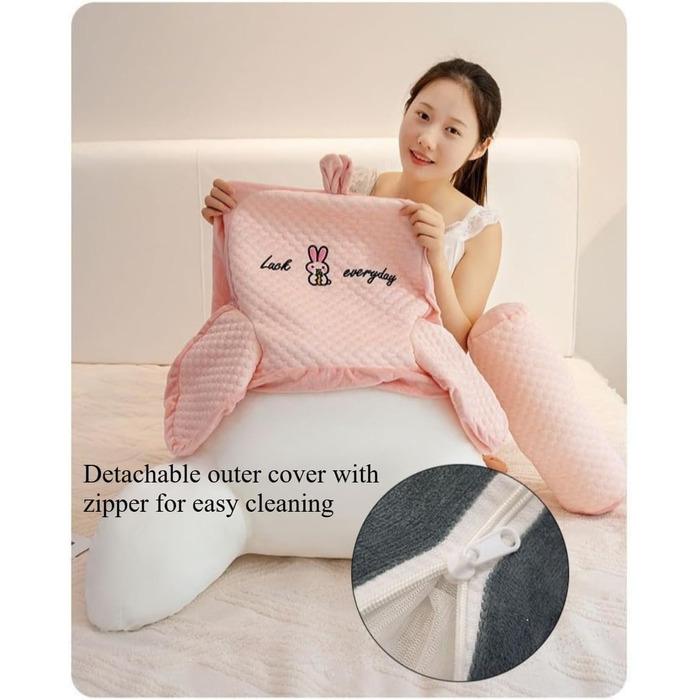 Подушка для читання, м&39яка плюшева подушка для спини, ліжко, мила мультяшна подушка для читання для дітей та дорослих, багатофункціональна подушка для спинки дивана, ігрова, телевізор, розслаблюючі подарунки Corgi 70 x 50 см