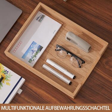 Дерев&39яний лоток для листів KIRIGEN, з одним відділенням, лоток для документів для настільного органайзера для зберігання журналів, файлів, папок, паперів, натуральний колір