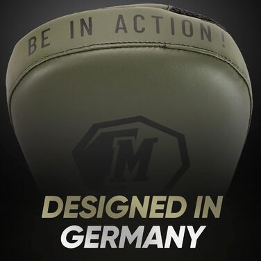 Преміум-фокусувальні щитки для оптимального поглинання ударів, 1 пара боксерських фокусувальних щитків для боксу, бойових мистецтв, ММА, кікбоксингу, тхеквондо, оливково-чорні