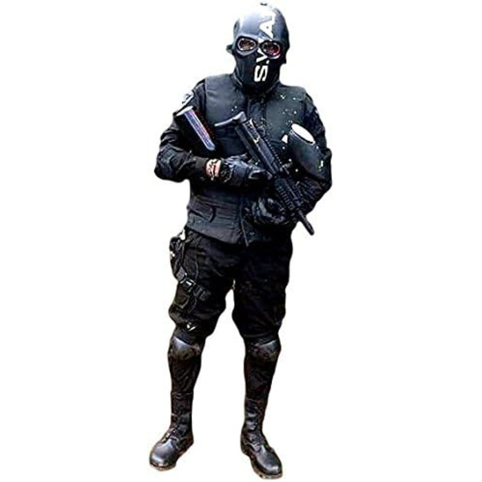 Маска армії з двох пейнтболів, страйкболу, шлема, повітряної зброї, Хеллоуїна, темної армії