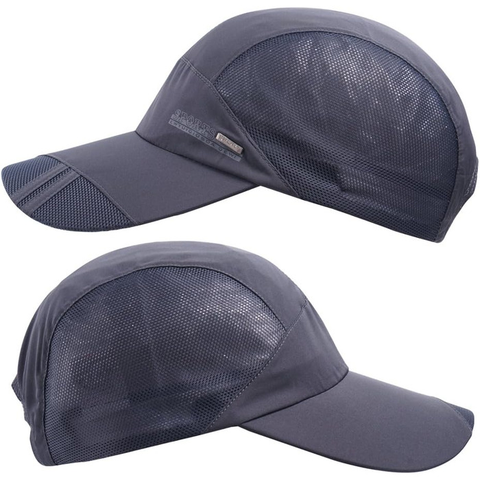 Бейсболка iBasingo Жіноча чоловіча кепка для бігу Унісекс Поліестер Бавовняний капелюх для тата Ультралегка швидковисихаюча шапка