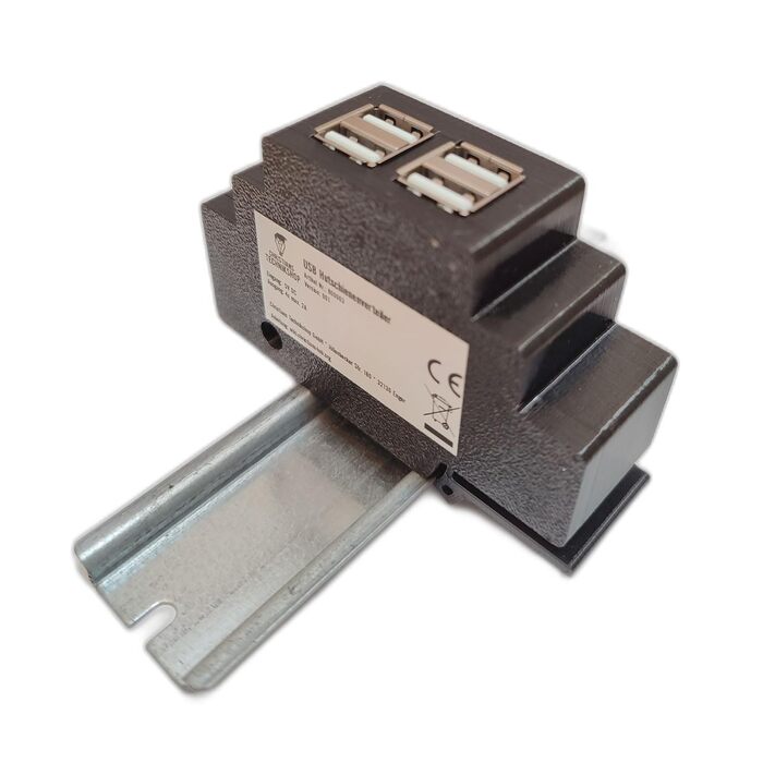 Контактний USB-розподільник Christians Technikshop на DIN-рейку для розподільчого щита та шафи лічильника, 4-
