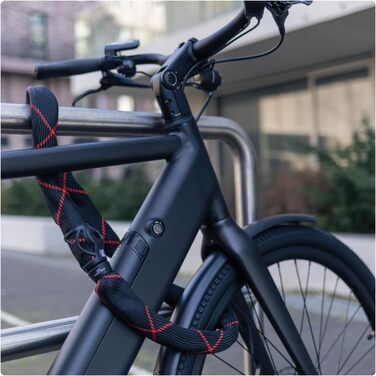 Ланцюговий замок ABUS Ivy Chain 9210 Велосипедний замок із загартованої сталі Ланцюг товщиною 10 мм Рівень безпеки ABUS 13 Чорний 140 см Ivy 9210 Одинарний