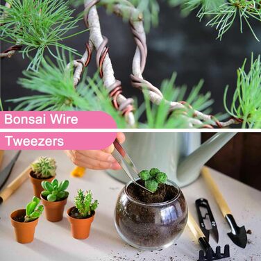 Набір інструментів для бонсай, 16 предметів секатор, ножиці для бонсай, дріт для формування, міні-граблі та лопатка C