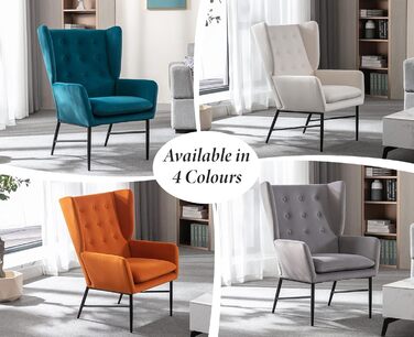 Одномісний диван-шезлонг, оксамитове м&39яке крісло з підлокітниками, м&39яке крісло для ванної кімнати, бічне крісло для балкону та вітальні (бірюзово-зелений) 67,5*73*98 см