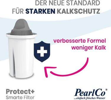 Фільтр для води Standard (білий) з 1 картриджем фільтра Protect Classic (для жорсткої води) - підходить для Brita Classic