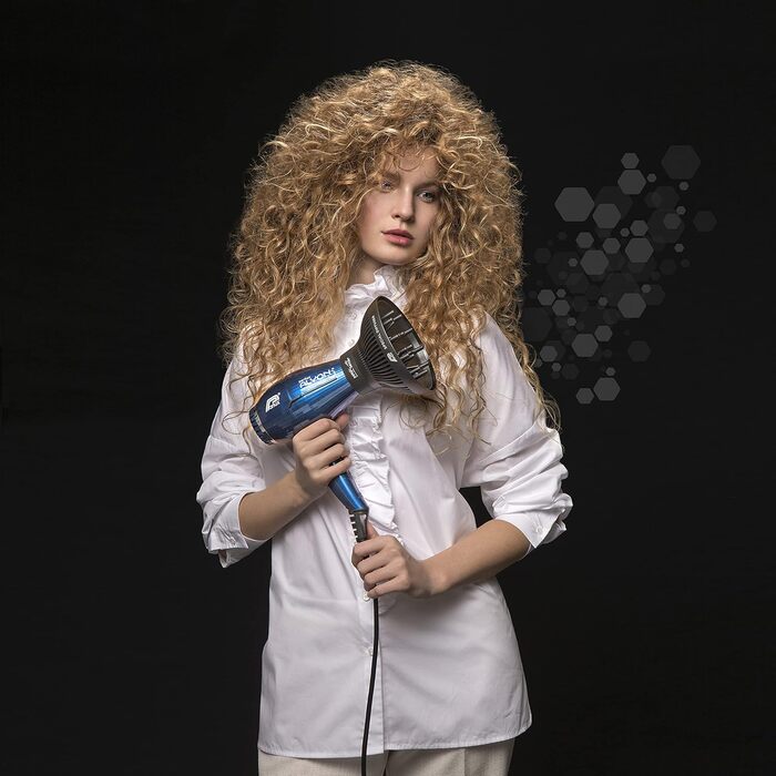 Подарунковий набір з фена та дифузора Parlux Alyon Night Blue Легкий професійний фен з технологією іонізації повітря потужністю 22