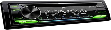 Приймач JVC KD-T922BT, 1-DIN, з Blutooth, Spotify, USB, AUX, змінним колірним підсвічуванням