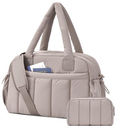 Дорожня сумка oscaurt, спортивна сумка, велика сумка для вихідних, ручна поклажа з косметички, дорожня сумка, сумка для лікарні, для народження, фітнесу, роботи, верблюжої шкіри