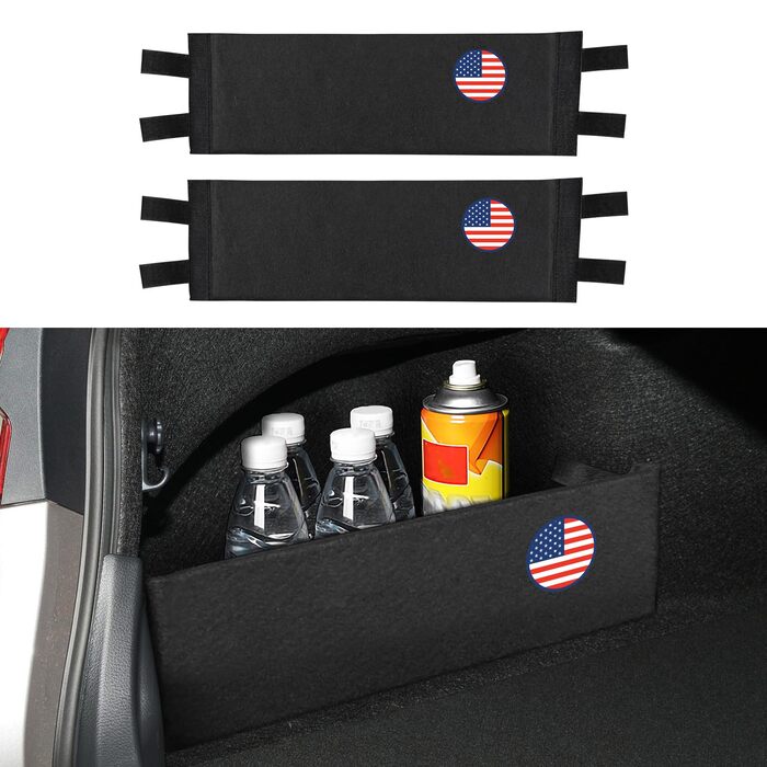 Органайзери для багажника з бічними роздільниками, сумісні з Toyota Camry XV70 (2018-2024) / Avalon XX50 (2019-2022) Аксесуари, 2