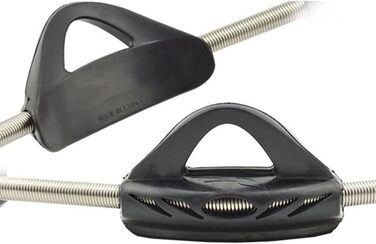 Ремінці для ласт з нержавіючої сталі для дайвінгу, ремінці для ласт з нержавіючої сталі, 2 ремінці для банджі-дайвінгу, нековзні ремінці для ласт, хороша міцність, для Cressi, Mares Fin (M, чорний) M Чорний