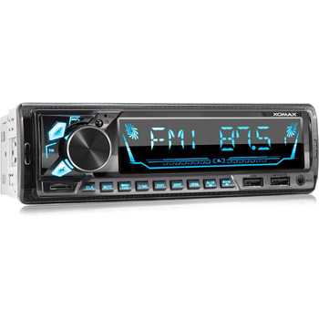 Автомобільна стереосистема XOMAX XM-R282 з FM RDS, гучний зв'язок Bluetooth, USB, SD, MP3, ID3, 2-й порт USB з функцією заряджання, AUX-IN, 1 DIN