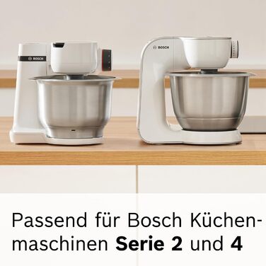 Насадка для спагеті Bosch Pastawalze MUZ5NV3 для кухонних комбайнів Series 2 та 4, нержавіюча сталь, товщина 1,6 мм