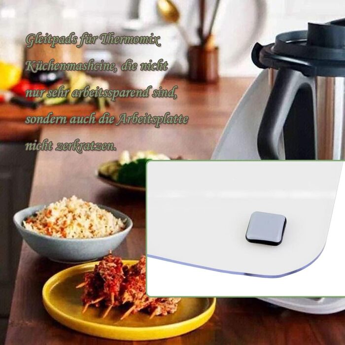 Розсувна дошка Eucteje Розкатна дошка Обладнання для розсувної дошки Килимок Glider Підкладкова дошка Аксесуари Сумісні з кухонним комбайном Thermomix TM5 TM6