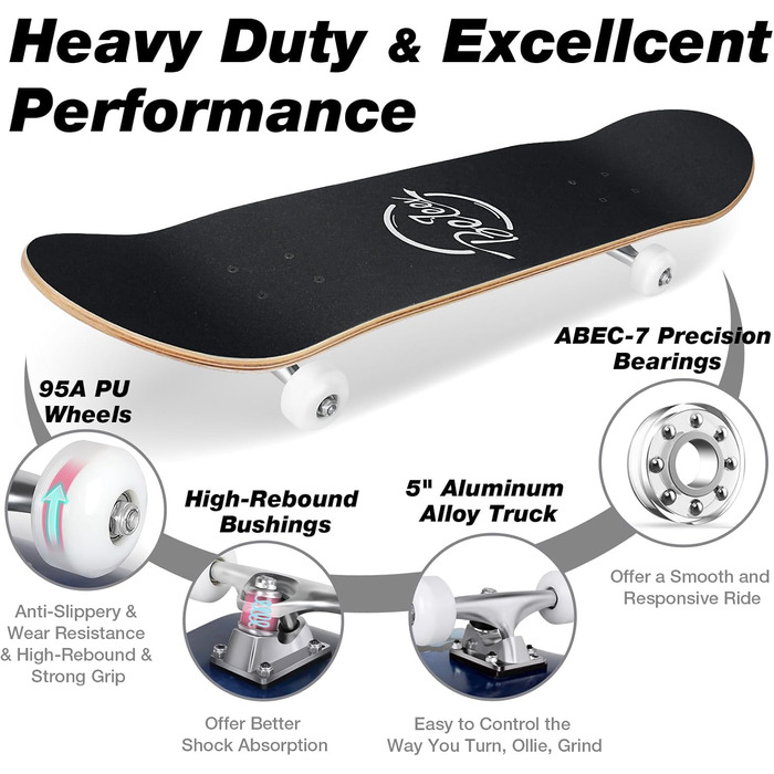 Круїзерний скейтборд BELEEV Cruiser Skateboard 79 x 20 cm – Blue Nebulae