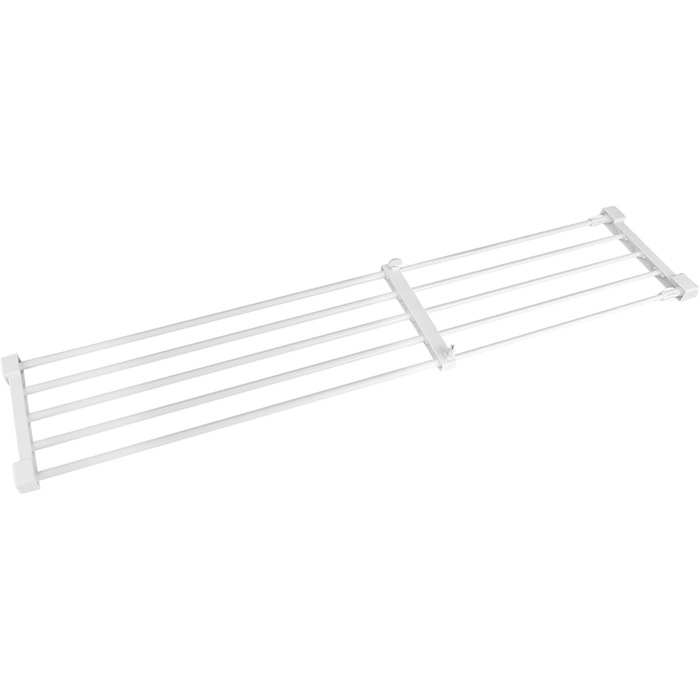 Регульована телескопічна полиця для зберігання, роздільник для шафи/гардероба, висока несуча здатність, не потрібні цвяхи для компактних кухонних шафок