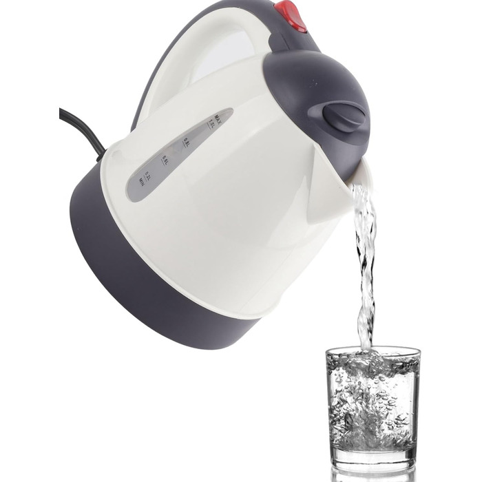 Чайник 24V для вантажівки, 1000ml чайник автомобільний портативний дорожній чайник швидкий водонагрівач пляшка з нержавіючої сталі