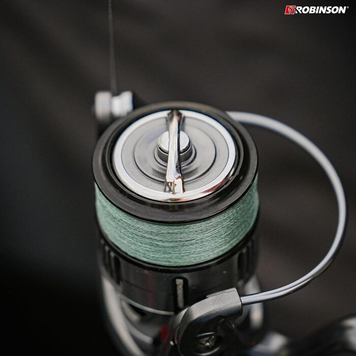 Котушка для спінінгу Robinson з 8 кульковими підшипниками - антиреверс - графітовий корпус - алюмінієва шпуля - передавальне число 5.21 - гальмівний вал 8 кг - котушка для спінінгу - Platinum 3000