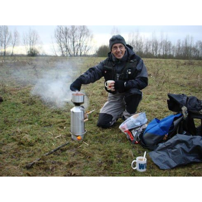 Чайник Kelly Kettle з нержавіючої сталі Base Camp (1,6 л) - набір каструль для приготування їжі на відкритому повітрі