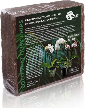 Л крупнозернистий або дрібнозернистий кокосовий ґрунт - 5 кг блоковий пресований ґрунт - посівний ґрунт з кокосових волокон неудоб