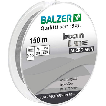 Плетена волосінь Balzer Iron Line Micro Spin 150 м котушка