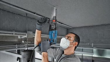 Перфоратор Bosch Professional GBH 2-21 (з SDS plus, в комплекті швидкозатискний патрон з адаптером SDS plus, додаткова рукоятка, т