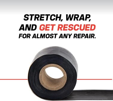 Рятувальна стрічка RP2562 Schwarz 20 Mil 12ft силіконова рятувальна стрічка