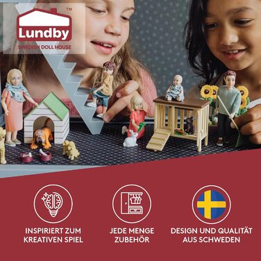 Ляльки Lundby для родини лялькових будиночків Сімейство ляльок Чарлі Гнучкі ляльки Аксесуари та фігурки Масштаб 118