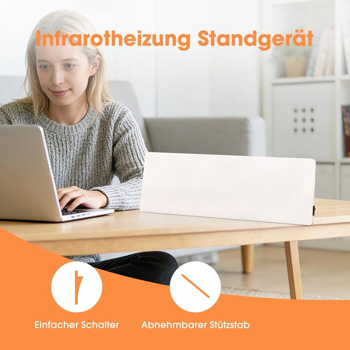 Інфрачервоний обігрівач Byecold, окремостоячий пристрій, 90 Вт, інфрачервоний електричний обігрівач, нагрівальна плита, обігрівач, настільний обігрівач, обігрівач під столом