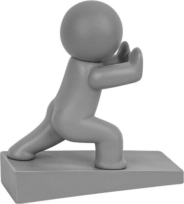 Симпатичний дверний обмежувач, декоративний обмежувач для дверей, захищає вашу підлогу (сірий, 1 упаковка) Сірий