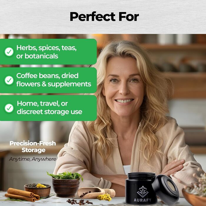 Банка-сховище з кришкою-гігрометром скло, що витримує ультрафіолетове випромінювання, герметичне та стійке до запахів, для зберігання трав і спецій У комплекті 2 пакети з двостороннім контролем вологості 62 відносної вологості (250 мл)