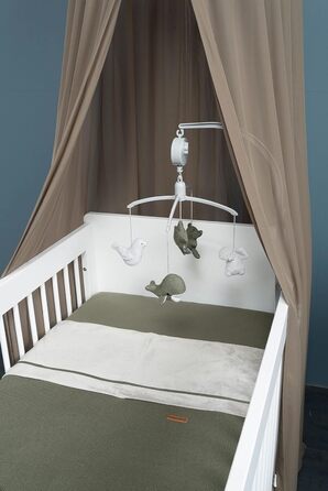 Мобіль Baby's Only Music Mobile Baby Animals, в'язані фігурки, Old Pink