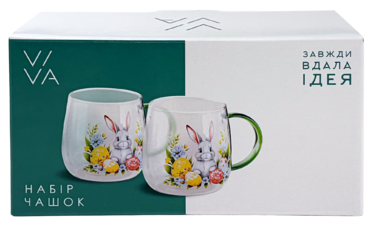 Набір чашок Viva Easter Rabbit В, 2х420 мл (7203882)