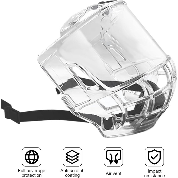 Захисне скло для хокейного шолома, прозора маска для хокею з захистом від запотівання, повний захисний екран з полікарбонату, стійкий до подряпин, класичний спортивний захисний аксесуар для молоді, дорослих, хокеїстів, захисне скло