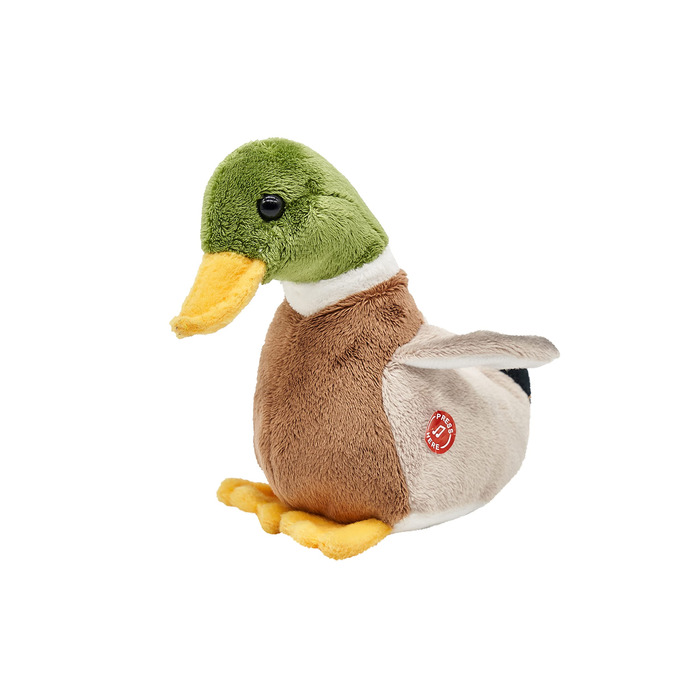 Качка-пищалка Uni-Toys, 16 см - м'яка іграшка-пташка, плюшевий друг