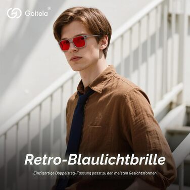 Окуляри Goiteia для блокування синього світла (100) Червоні окуляри для сну, що повністю блокують синє та зелене світло знімають напруження очей та покращують сон