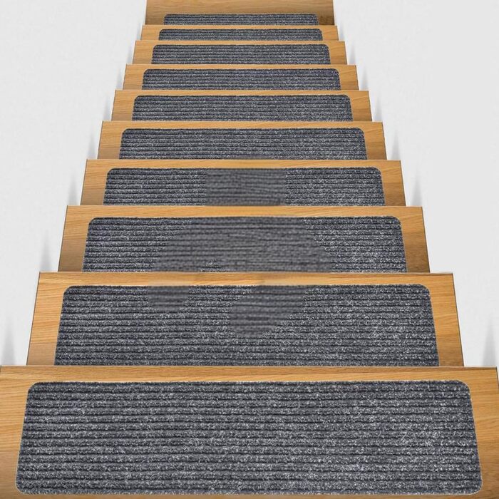 Килимки для сходів, 76x20 см, килимок для сходів, килимки для сходів, 5/10 шт. , самоклеючий килимок для сходів, протиковзкий килимок для використання всередині приміщень з дітьми та людьми похилого віку (сірий, 10 шт.) Сірий 10 шт.