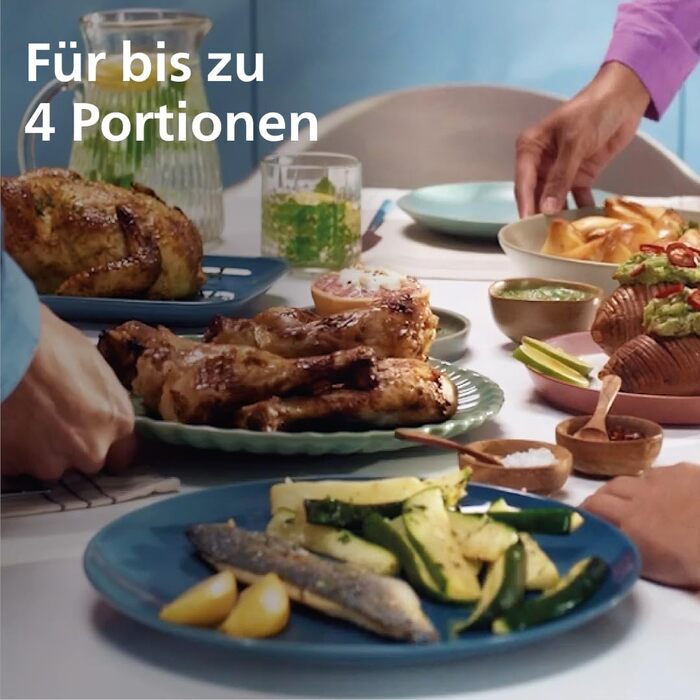 Аерофритюрниця Philips Airfryer 3000 Serie з двома кошиками, Білий, 9 л