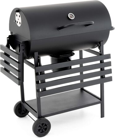 Візок для барбекю вугілля барбекю садовий барбекю коптильня барбекю 4-ножна 62см гриль поверхня відкидна кришка з термометром суці