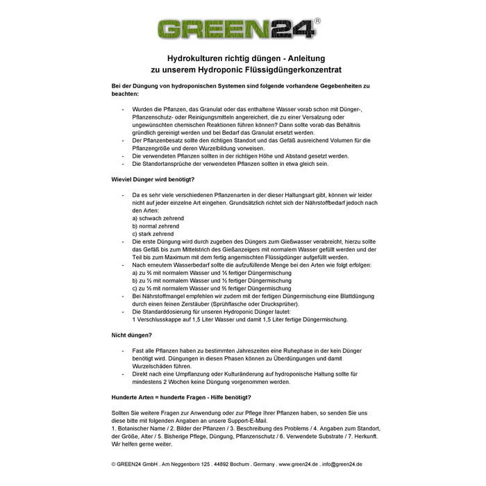 Гідропонне добриво Гідропонне добриво Рідке добриво HIGHTECH
