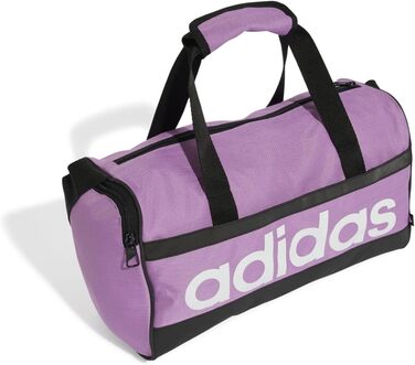 Спортивна сумка Adidas Linear Duffel Olistr / чорний / білий розмір M Preloved Purple / білий