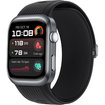 Розумний годинник HUAWEI Watch D2, 1,82-дюймовий AMOLED-дисплей, амбулаторний моніторинг артеріального тиску, тонкий дизайн, ЕКГ, функції для розумного способу життя, спільнота здоров&39я, сумісний з iOS та Android, чорний WATCH D2 Black