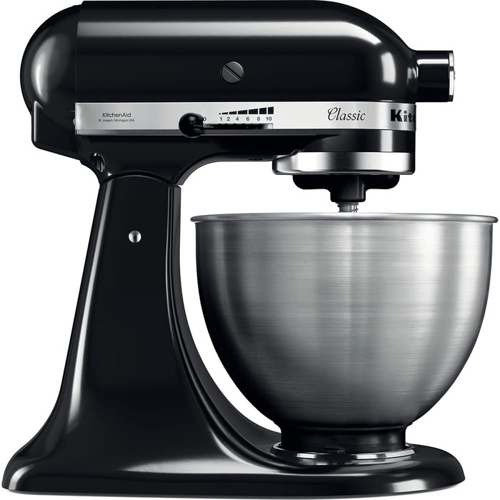 Кухонні комбайни KitchenAid CLASSIC 4.3 л з відкидною головкою двигуна, 4,3 л, чорний чорний одинарний