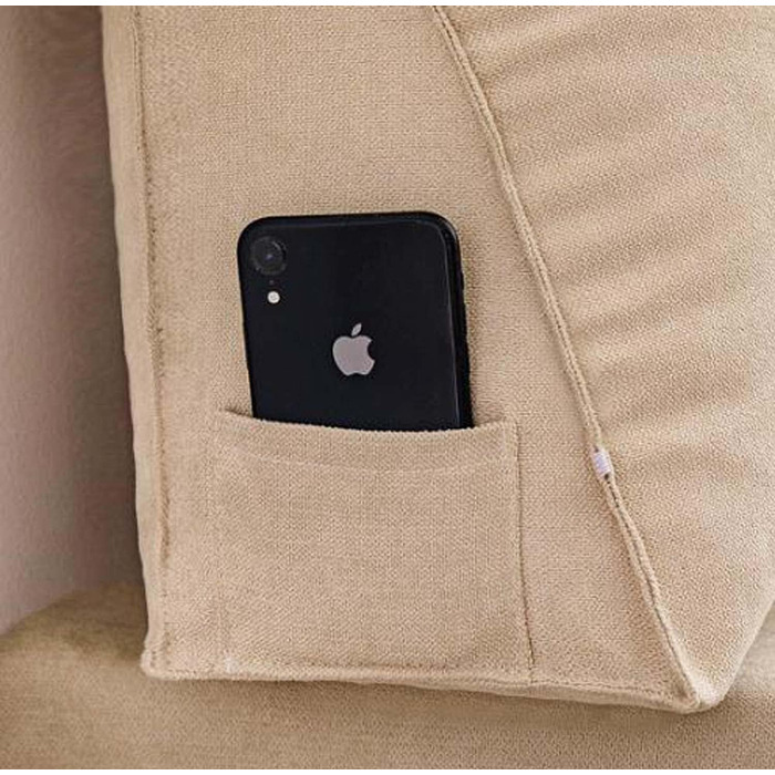 Клиноподібна подушка для читання з регульованою підтримкою шиї та спини, подушка для спинки дивана, ліжка, узголів&39я, подушка для підтримки попереку (сіра)