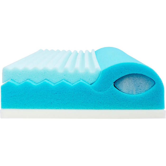 Подушка для шиї Dream Castle Climate Control Coolmax - Гібридна пінопластова основа (RG50) для оптимального клімату сну з ламінованою еластичною термопіною (дихаючою) - 40x60 см