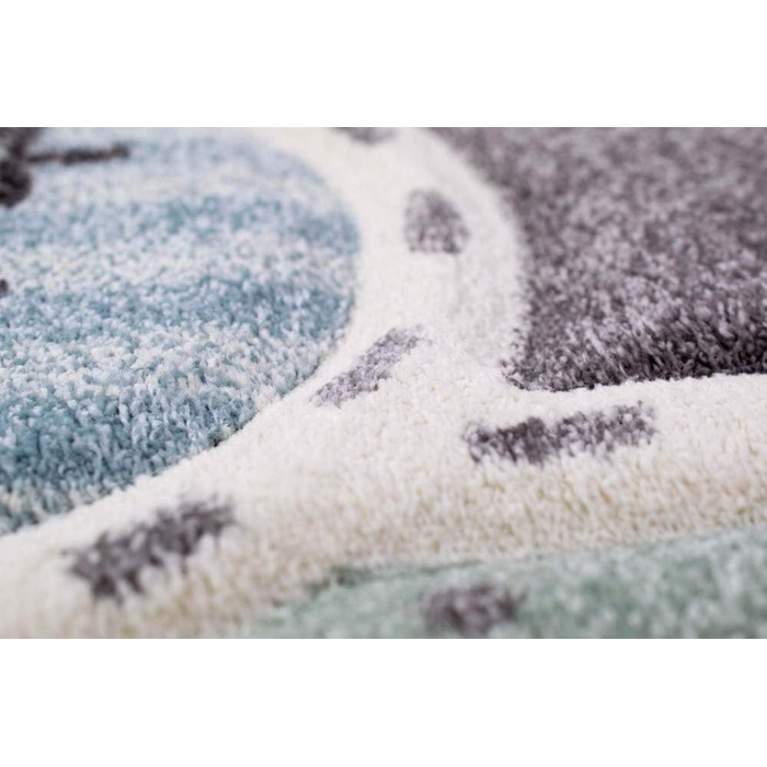 Килим дитяча кімната дитячий килим вуличний килим автомобільний синій зелений розмір 160 см круглий