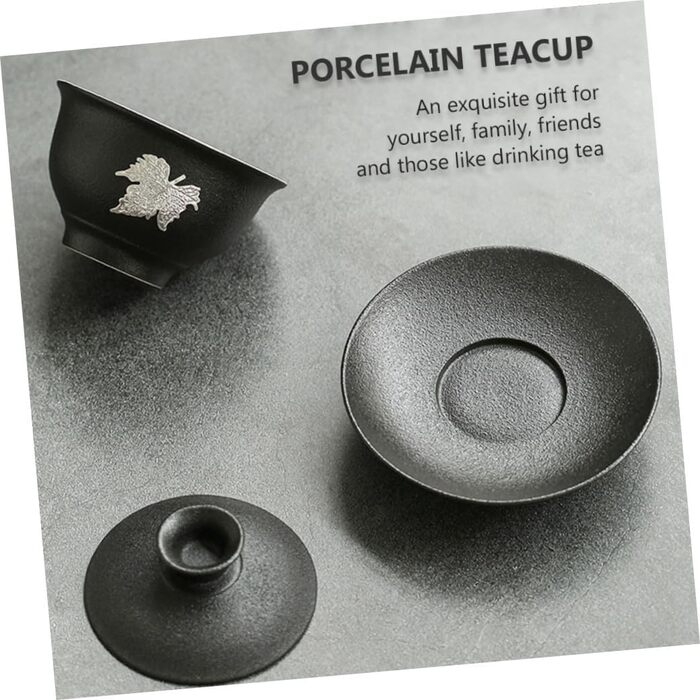 Компактний керамічний чайний сервіз з кришкою для жасминового та зеленого чаю, для дому та офісу